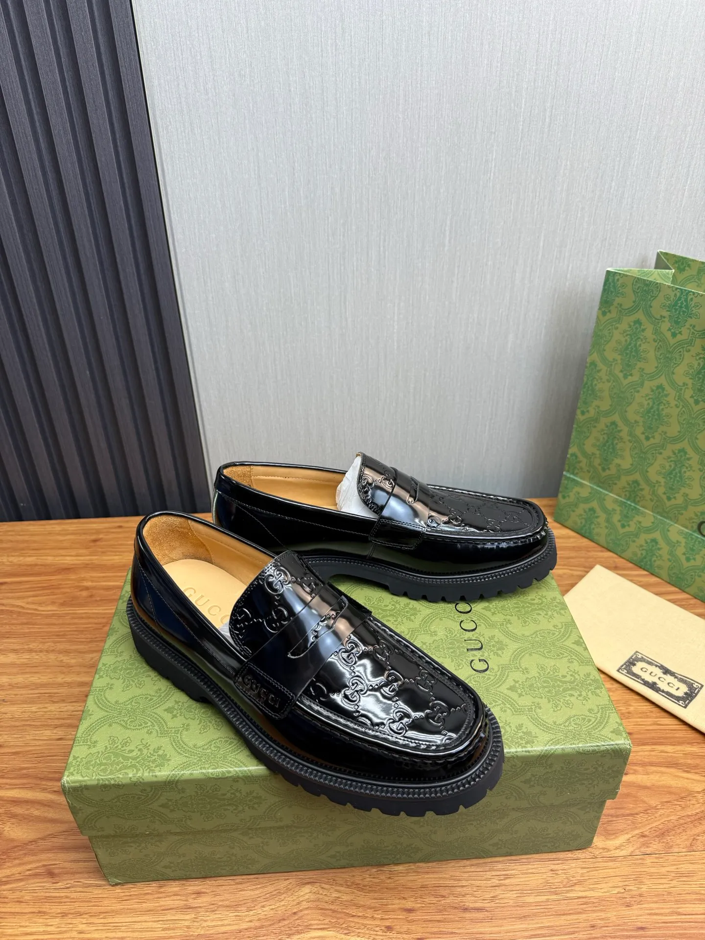 Factory price 580💰 GUCCI. Gucci men's business casual leather shoes, luxurious and noble👞All imported original brand leather materials, just to create a more comfortable wearing experience, upper: original cowhide. Frosted cowhide➕Imported full cowhide, original outsole✔️16-45 (45 non-refundable)